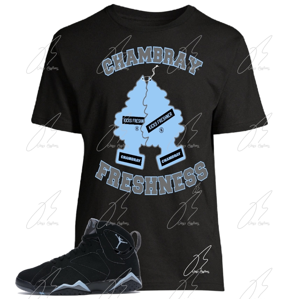 Jordan 7 Chambray Matching Shirt,Car Trees ,Unisex Graphic Tee,Best Gift